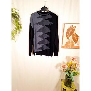 Protege Collection Vintage Men's Black/Gray Sweater Size Large